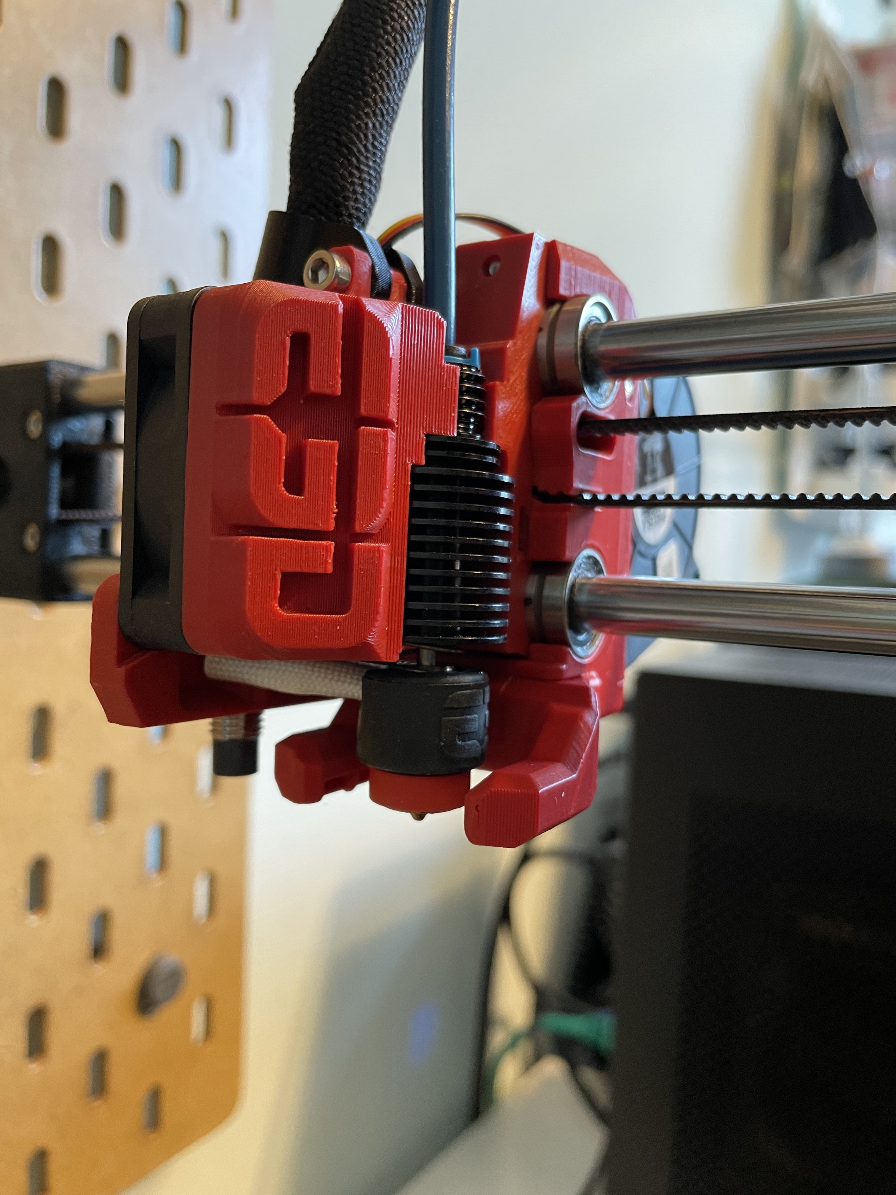 Prusa Mini remixed carriage for Detachable Cooling Duct Assembly V2