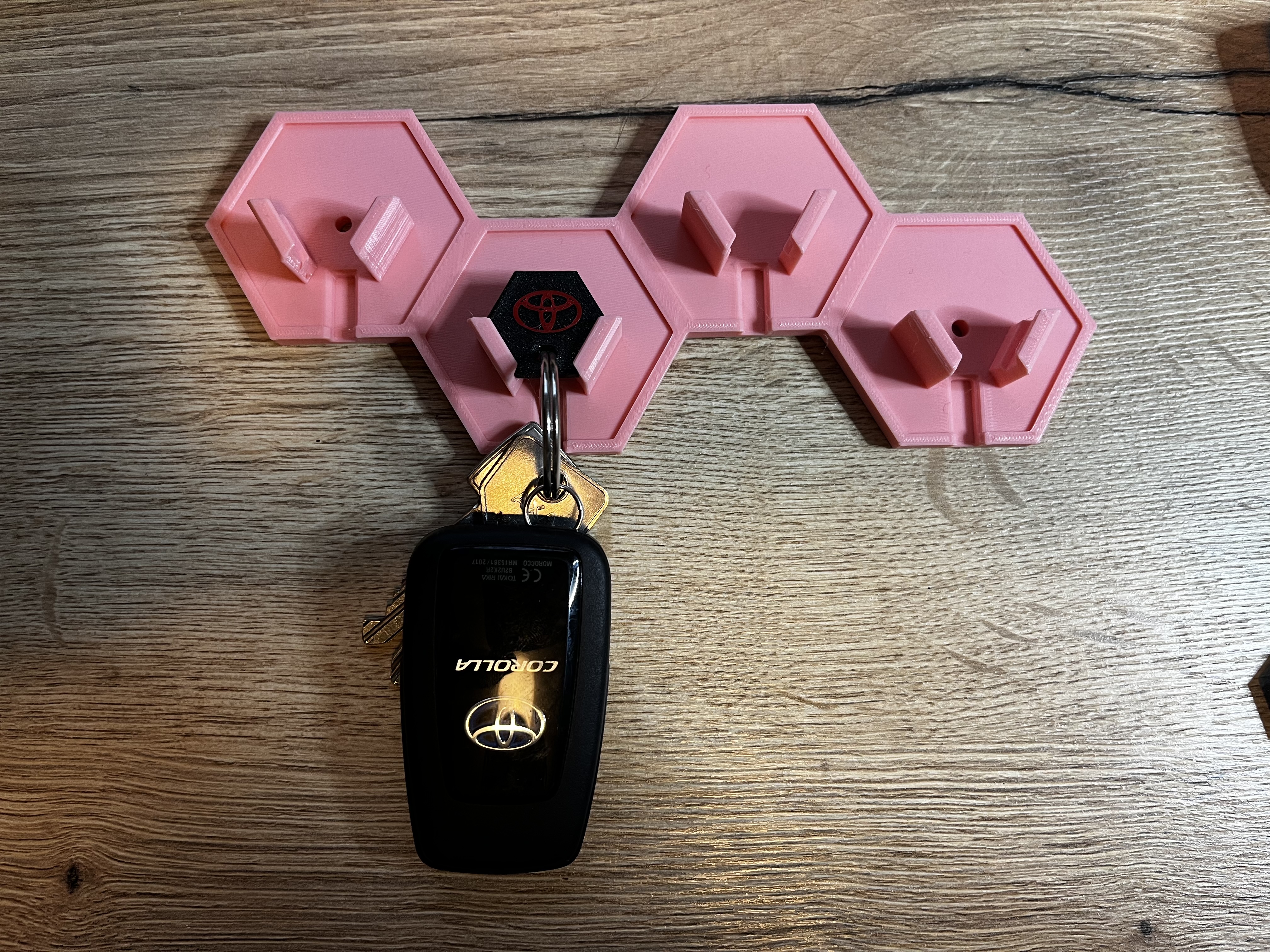 Different extruded keychains for Modern Key Hanger