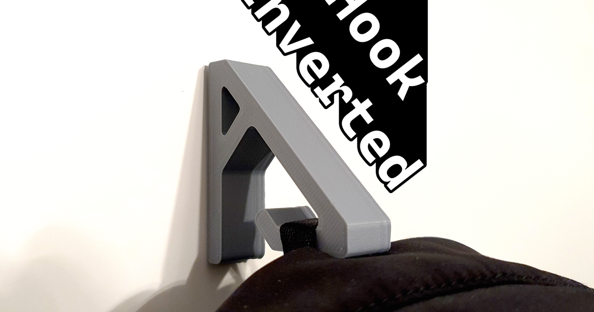 Inverted hook by pbr designs download free stl model printables