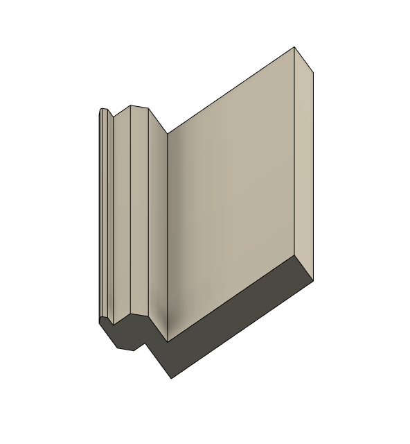 80/20 10 series roll-in panel mount bracket