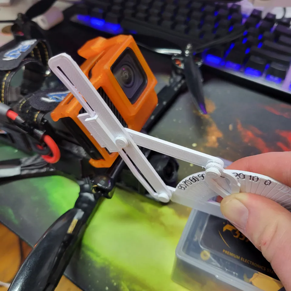FPV Camera Angle Protractor Print in place by BadLuck Download