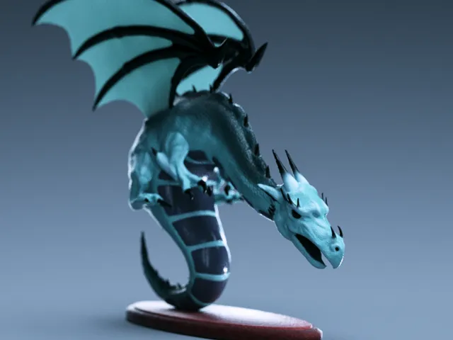 Dragon 3D Miniature - andor junior the family fantasy game