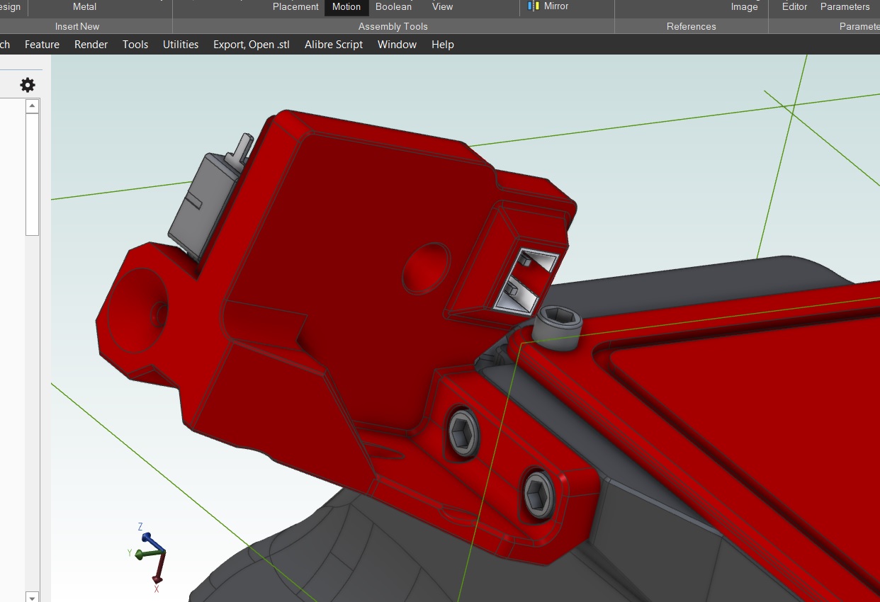 Filament Runout Sensor For Voron Side Entry Exhaust By Ken Download Free Stl Model