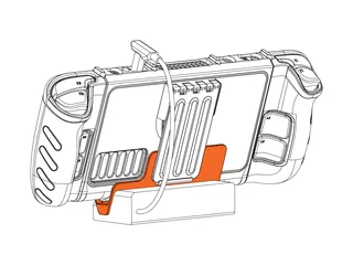 Steam Deck USB-C Charger Cradle (EU Plug Version) by Th3Rom3, Download  free STL model