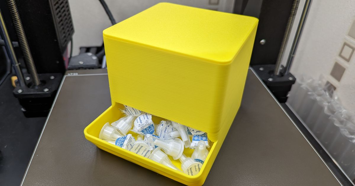 Insulin Needle Sharps Dispenser by Wizavich Download free STL model