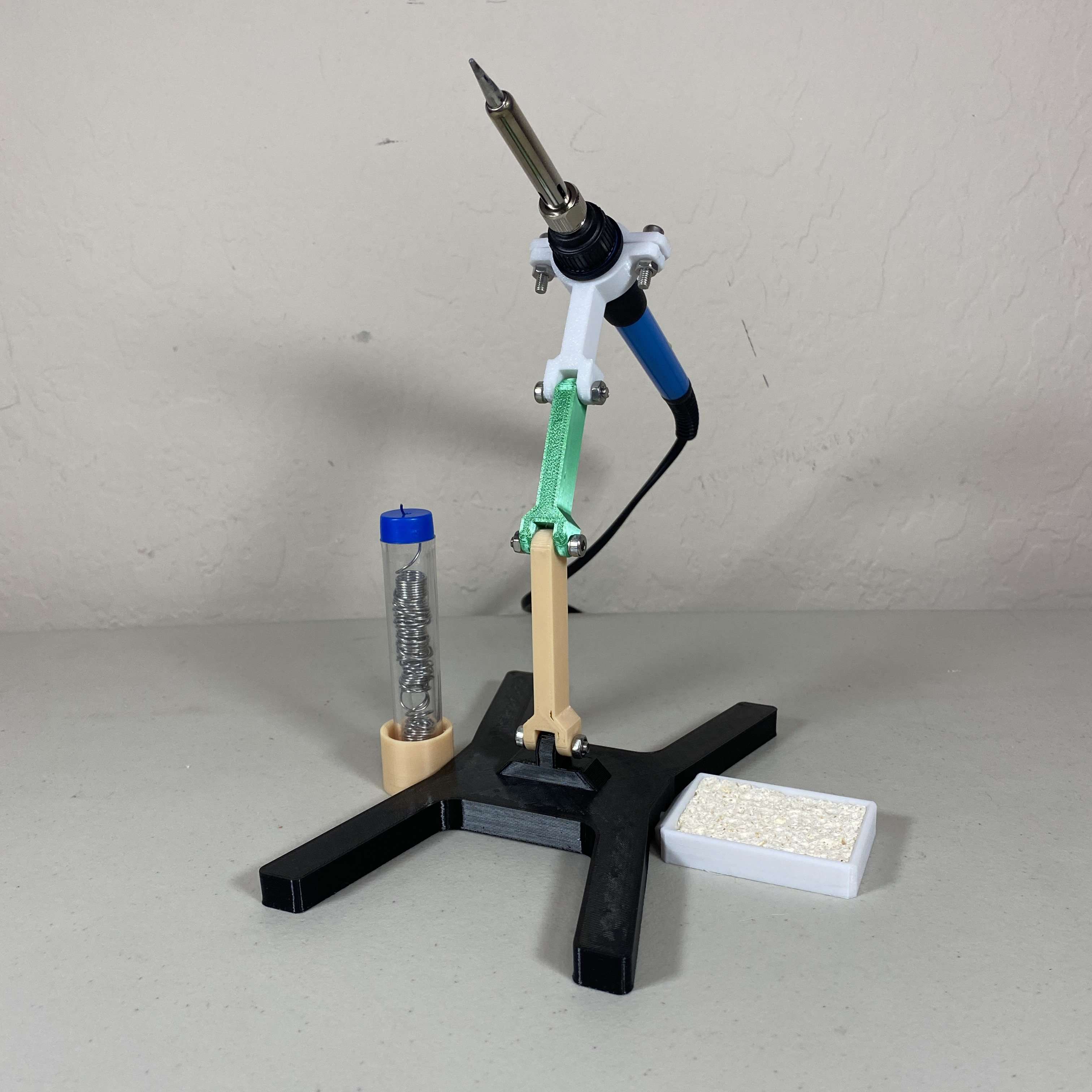 Modular and Adjustable Soldering Station/Soldering Iron Holder by Yams