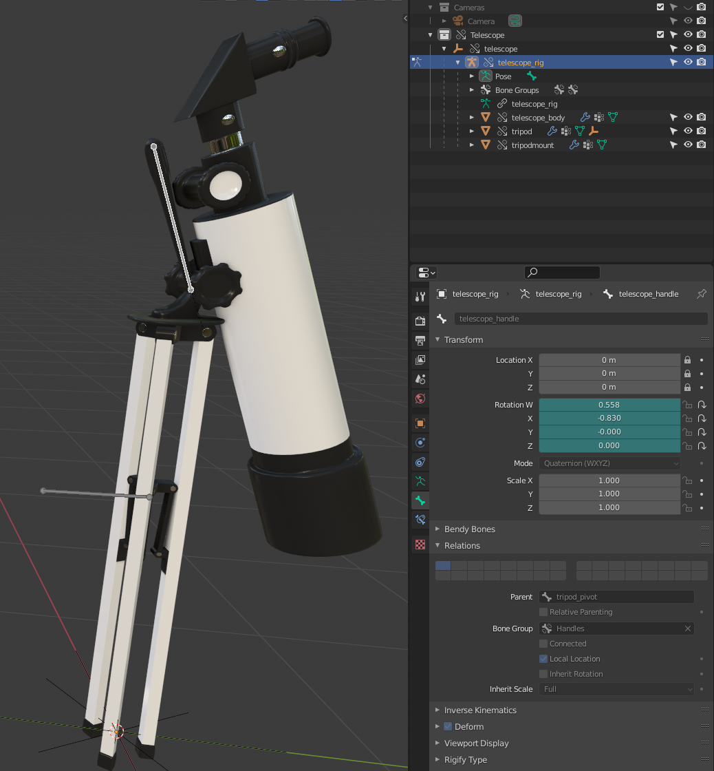 Backyard Telescope Render Model — miniatura 2
