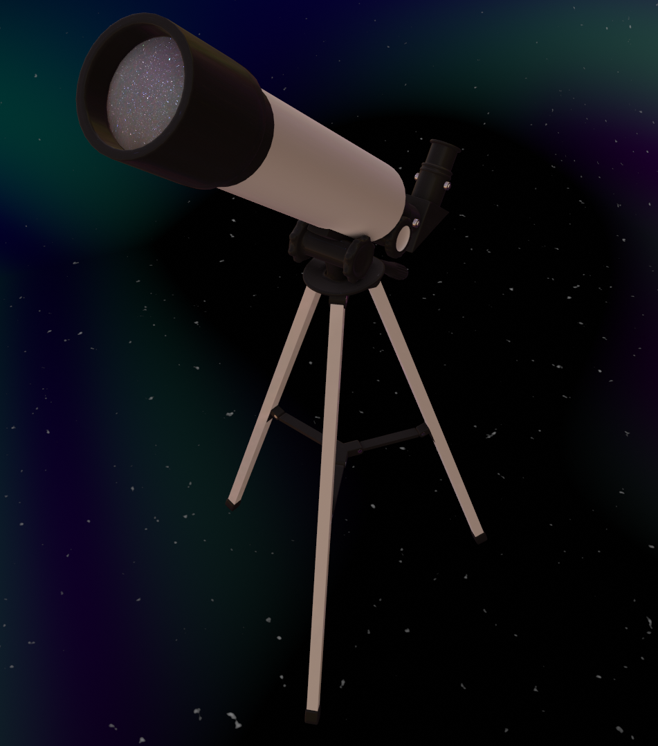 Backyard Telescope Render Model — miniatura 3