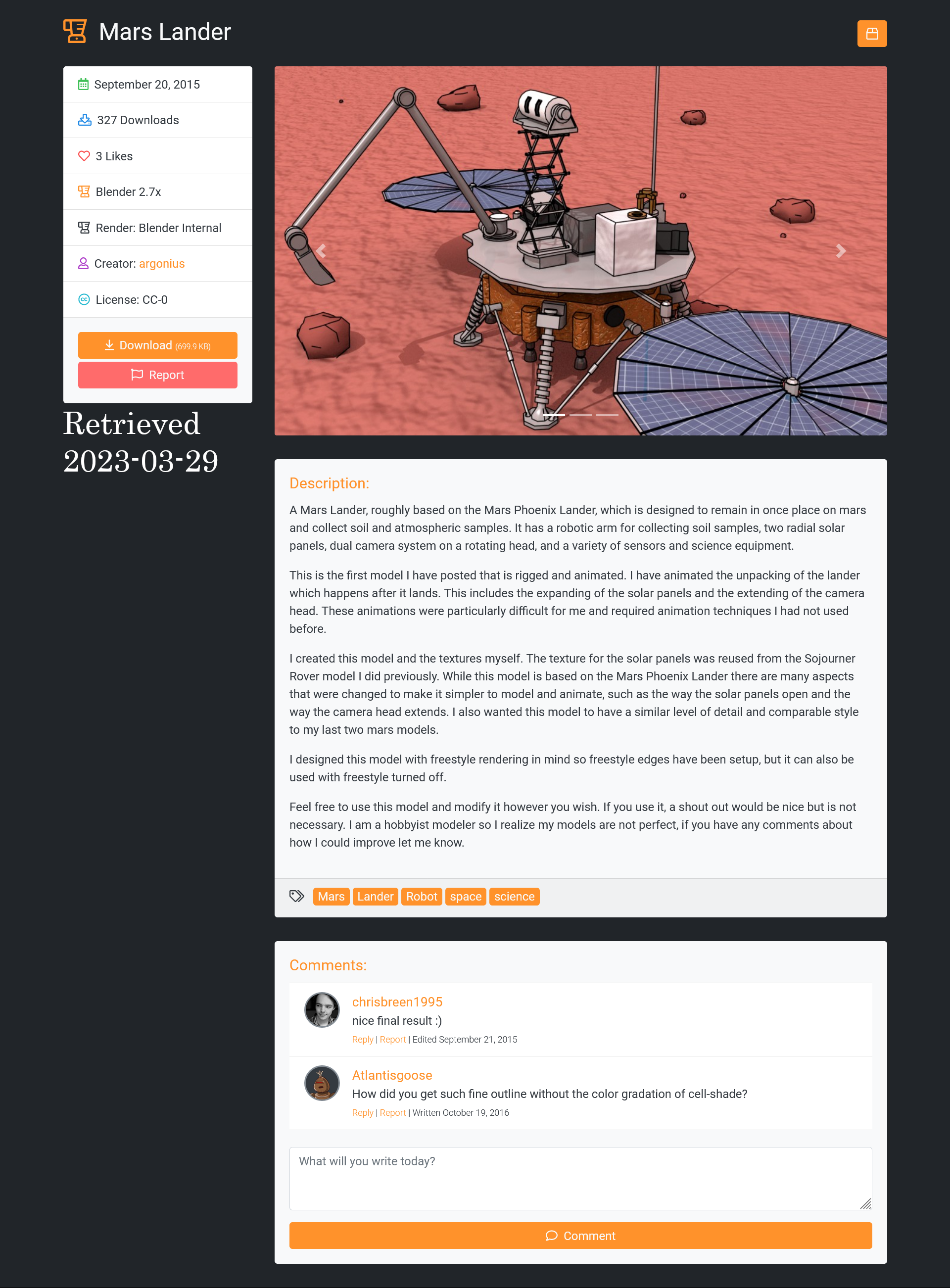 Mars Lander By Books Download Free STL Model Printables mars-lander-by-books-download-free-stl-model-printables