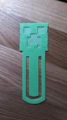 Minecraft Creeper Bookmark by Michael, Download free STL model