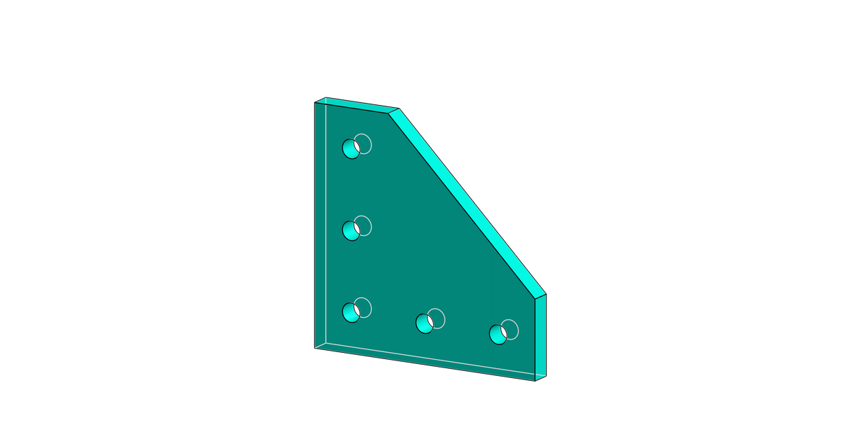 1515 Corner plate by bytespider Download free STL model