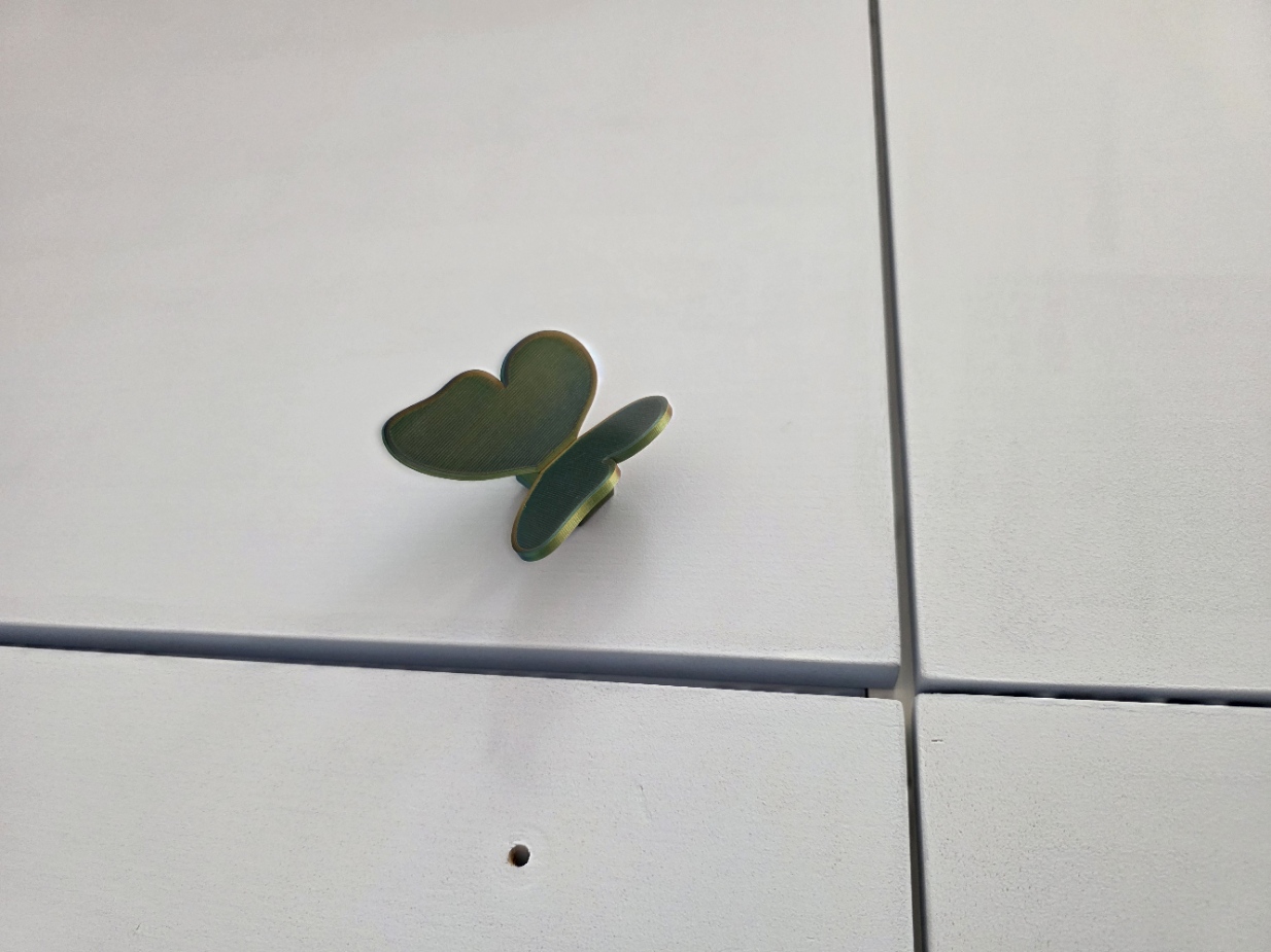 Butterfly Cabinet Knob - Single Knob Adapter