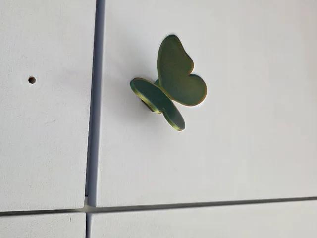 Butterfly Cabinet Knob - Single Knob Adapter