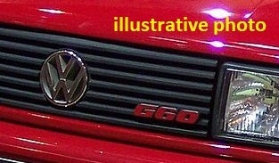 VW Corrado G60 logo front grill