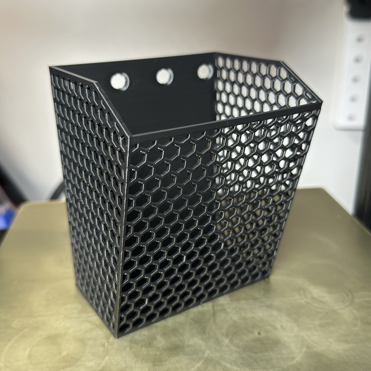 Peg Board Basket - More Honeycomb and Printed Rivet Attachment by ...