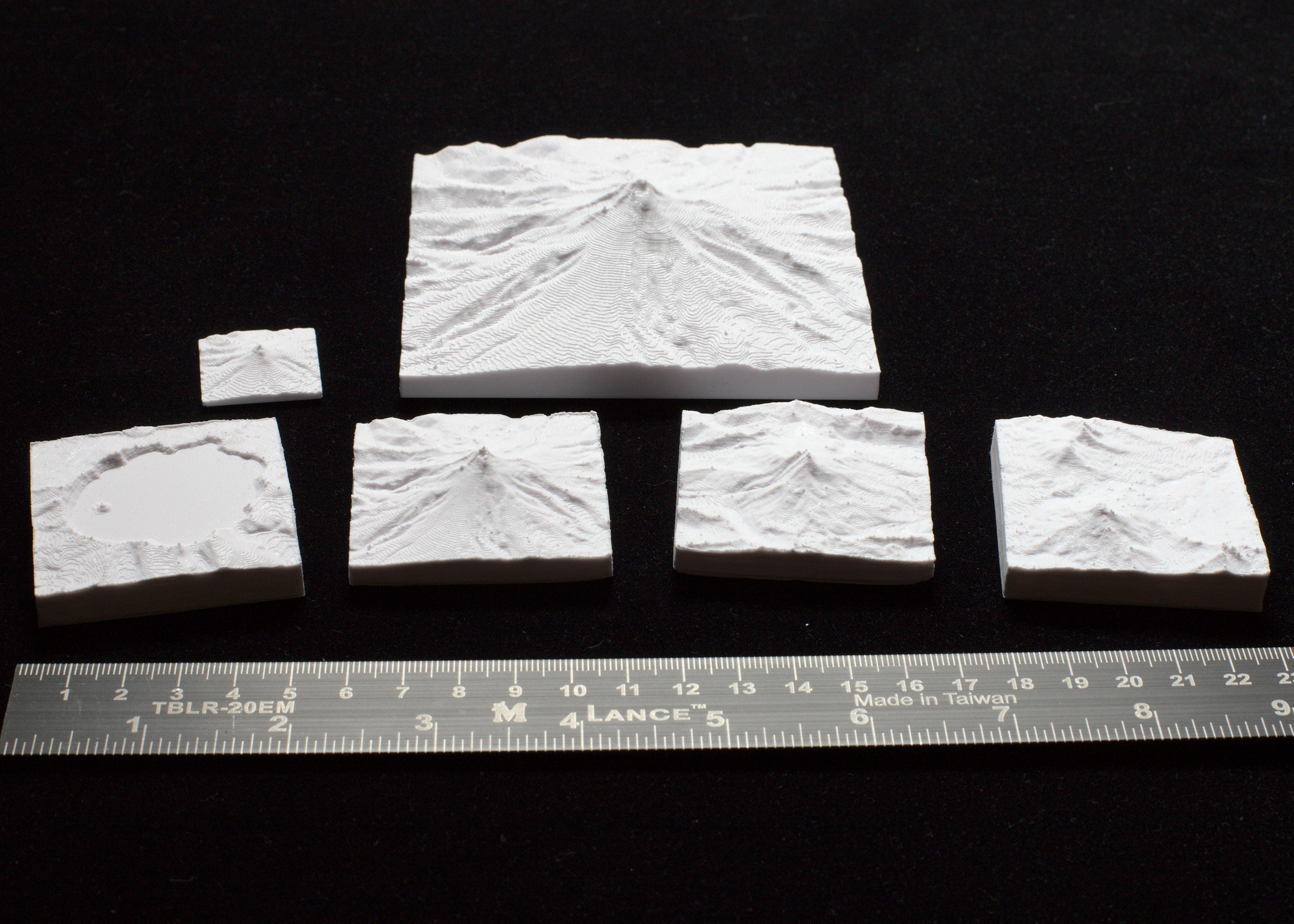 Hood, Jefferson, Three Sisters, Crater Lake 3D Maps