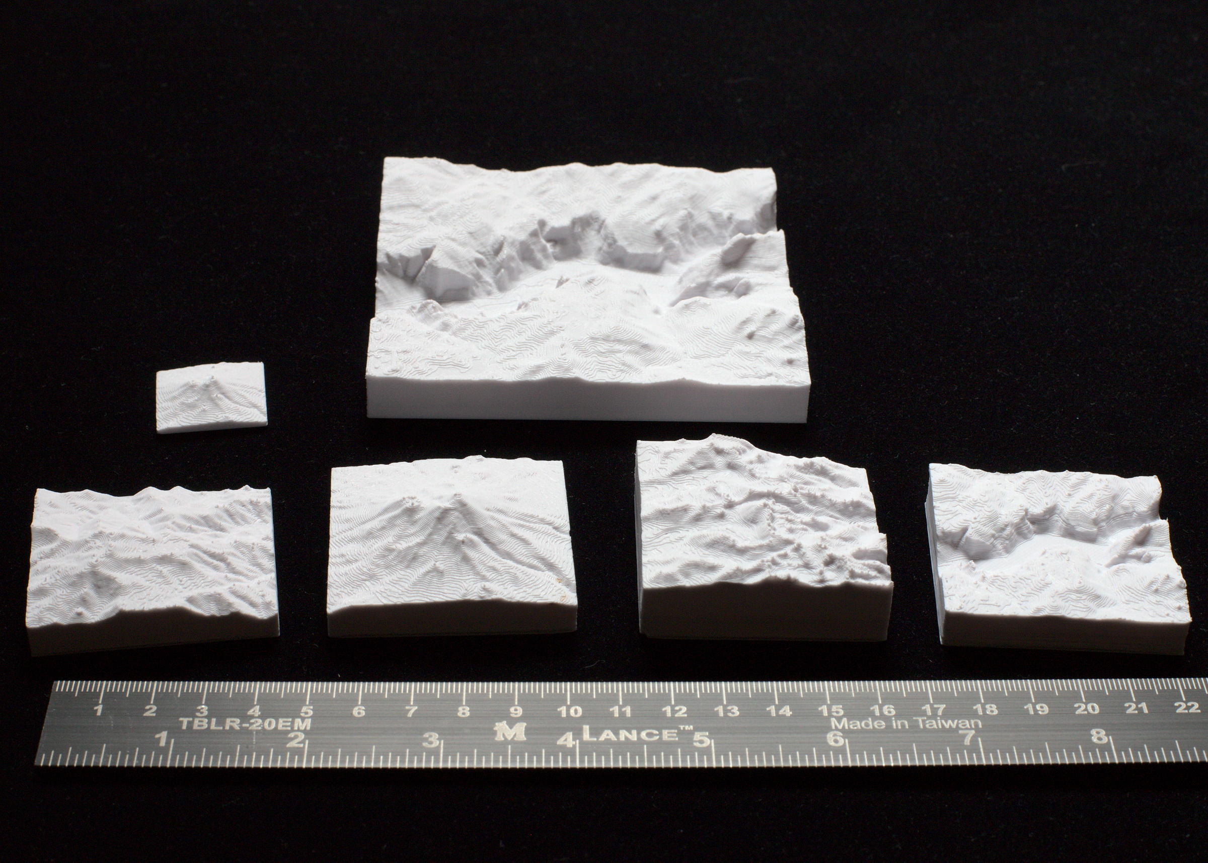 Whitney, Shasta, San Jacinto, Yosemite 3D Maps