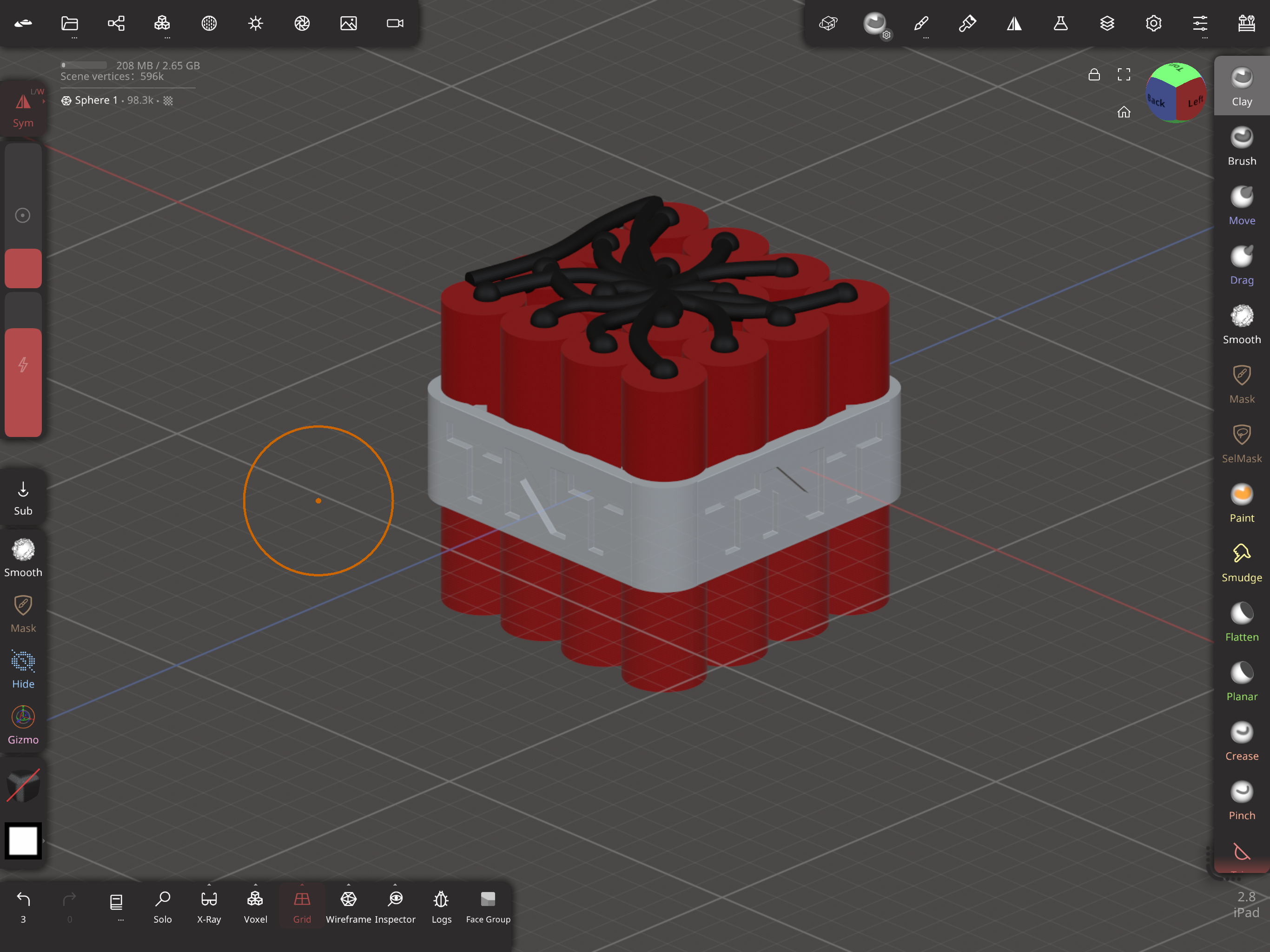 Miniatura 4 do modelo 3D A Minecraft inspired TNT block