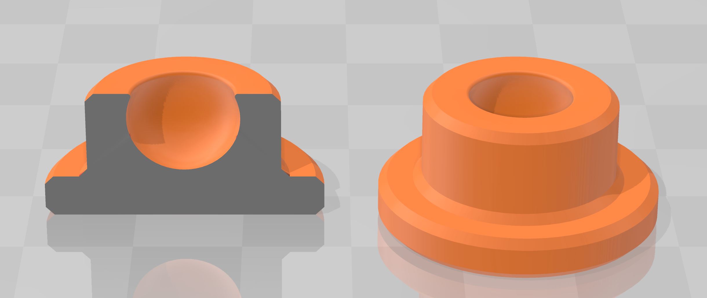 Eiffelstyle chair foot or chair glide with swivelling ball joint by A