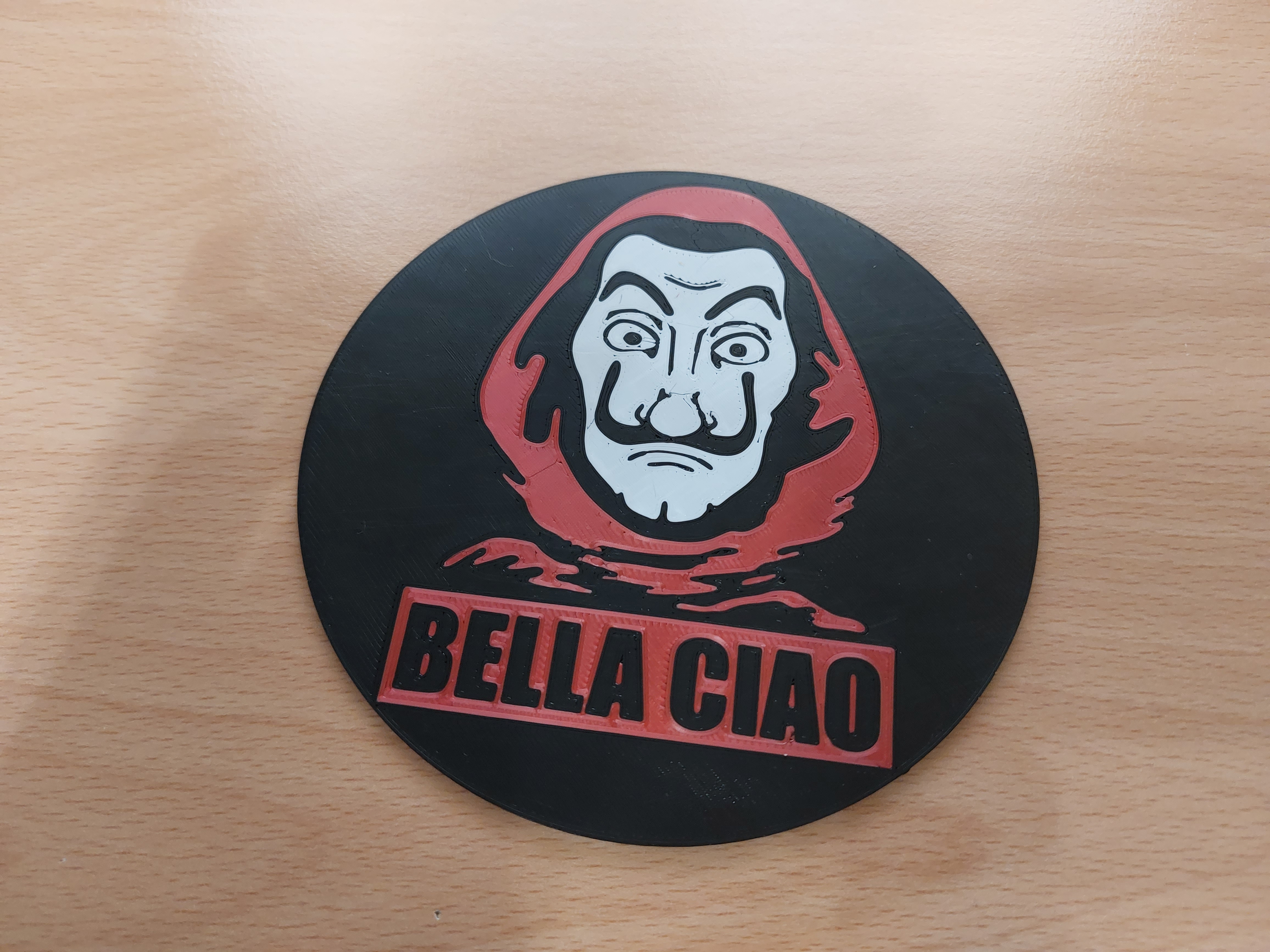 la-casa-de-papel-coaster For MK3 with One Extruder