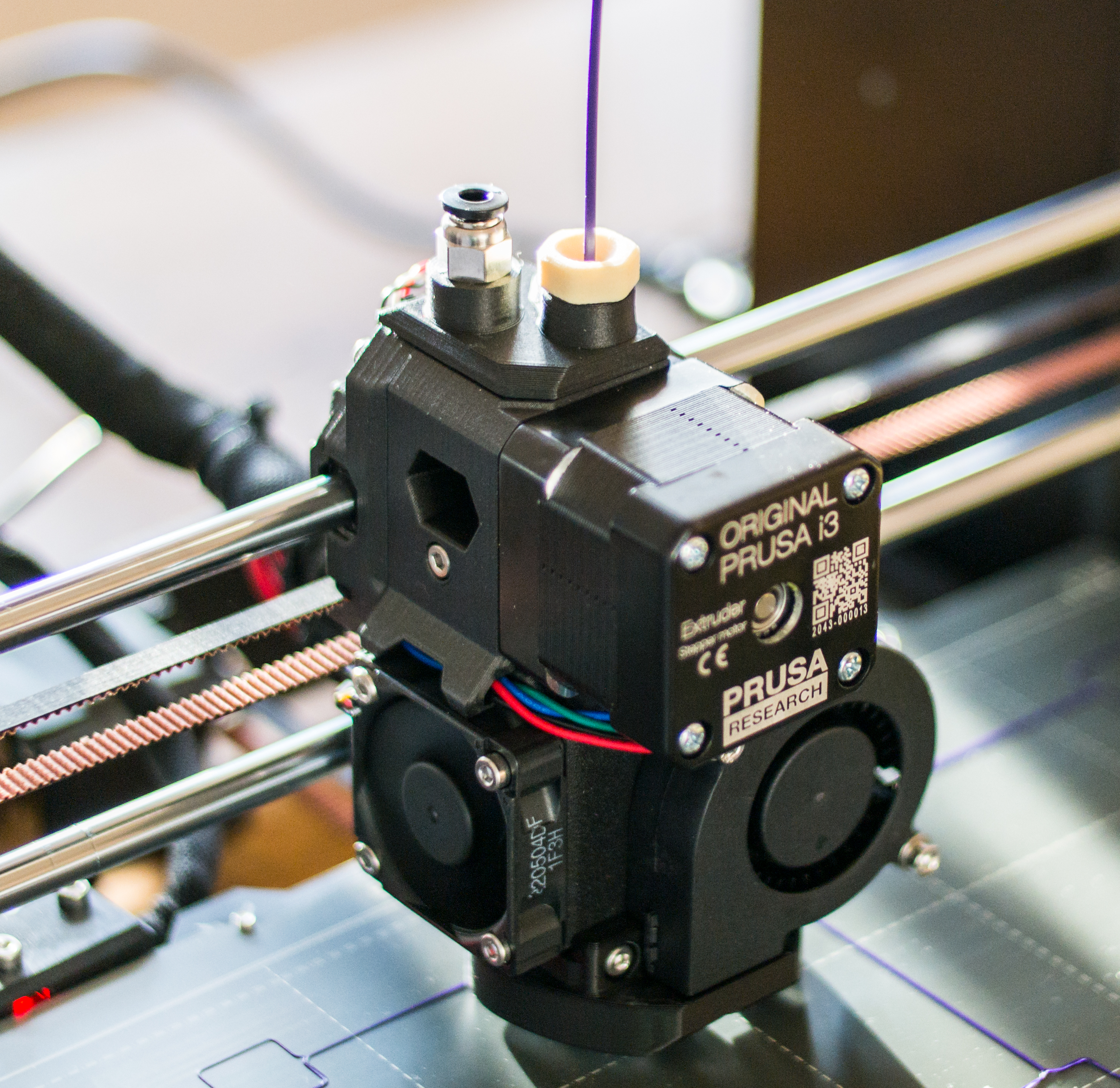 Bear Extruder FS-Cover for M10 Push Fittings with 1,75 mm Filament Adapter