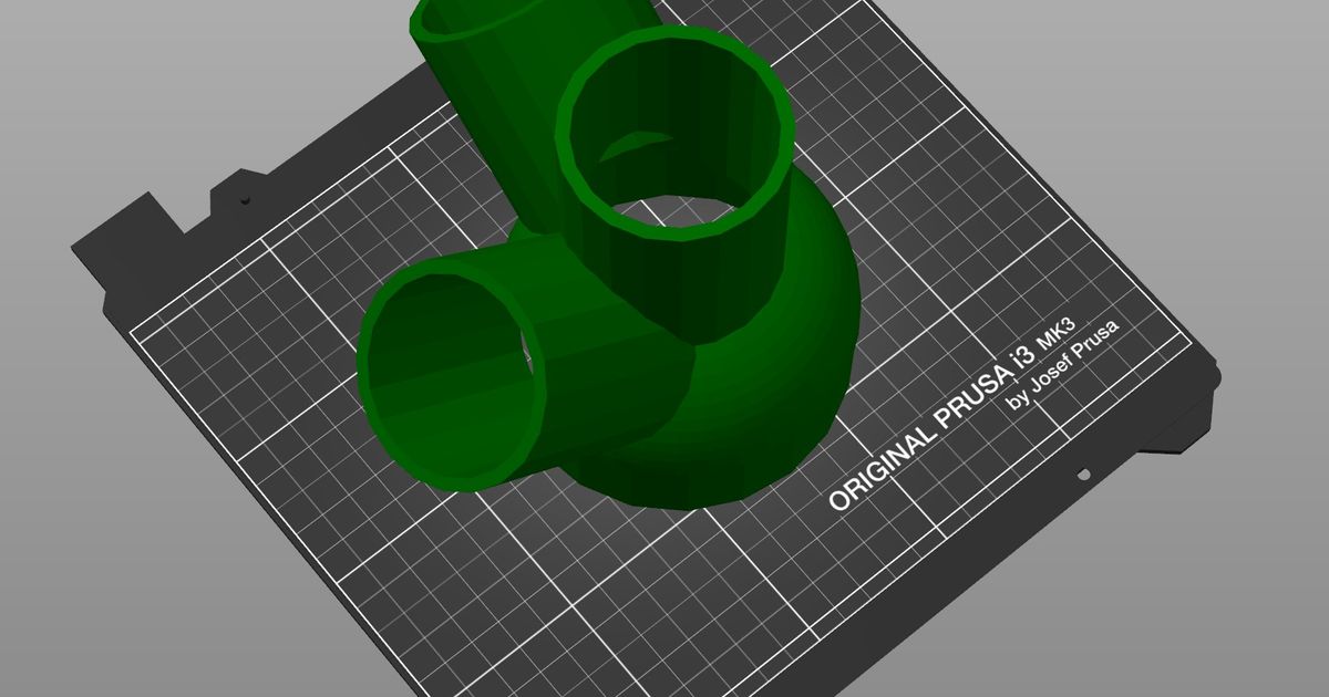 Dust Collection Y / Wye Splitter 4" inlet 2x 2.5" outlets by bommerts