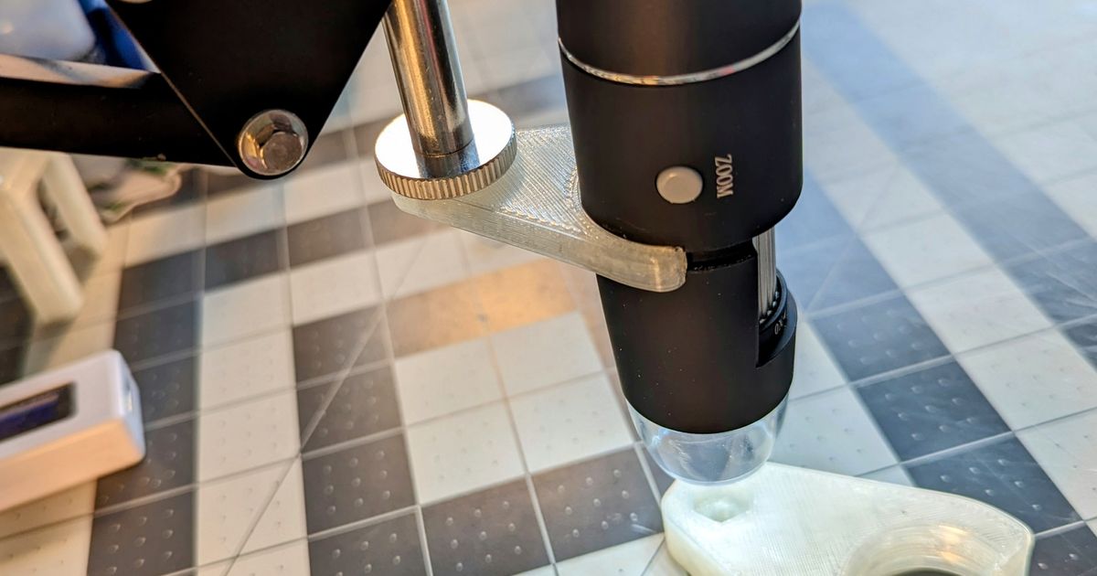 USB Microscope Mount by synack Download free STL model