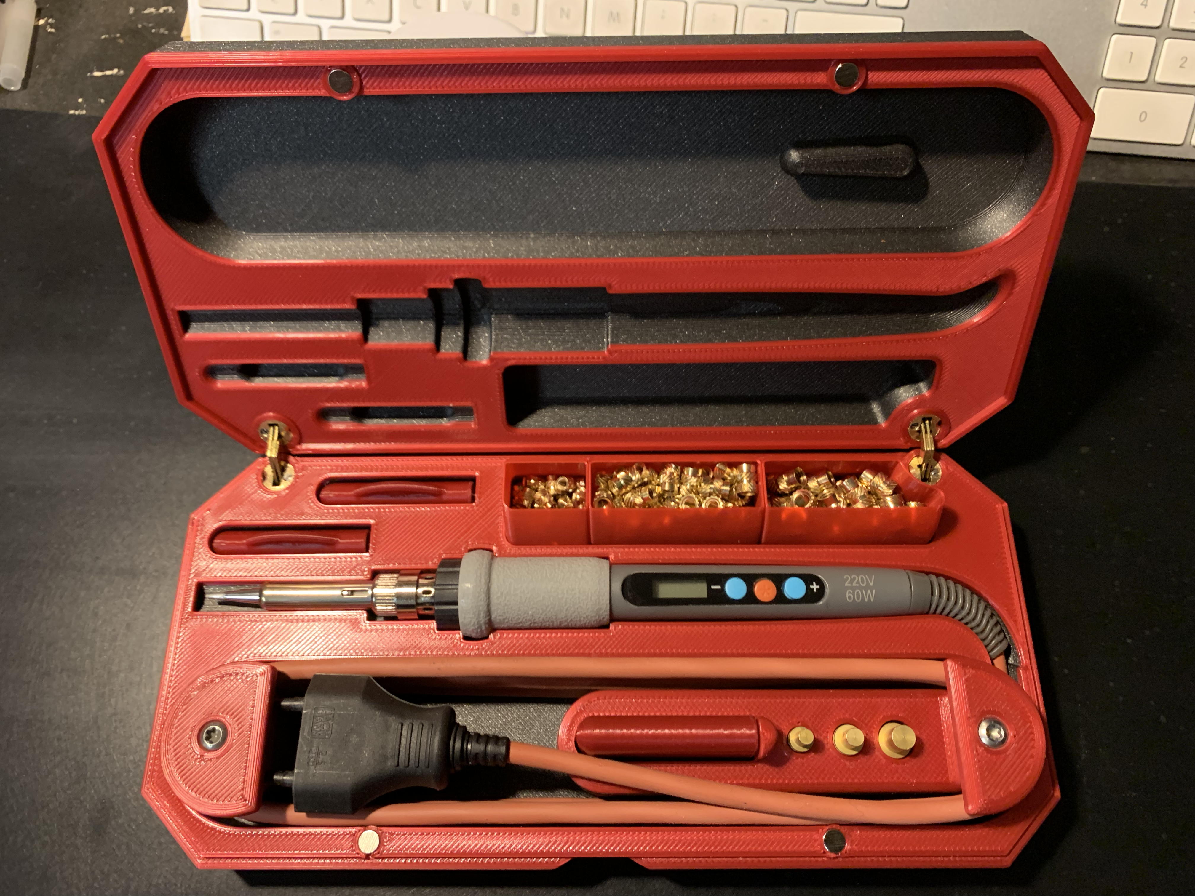 CNC Kitchen Soldering Iron Box by steffanders Download free STL model