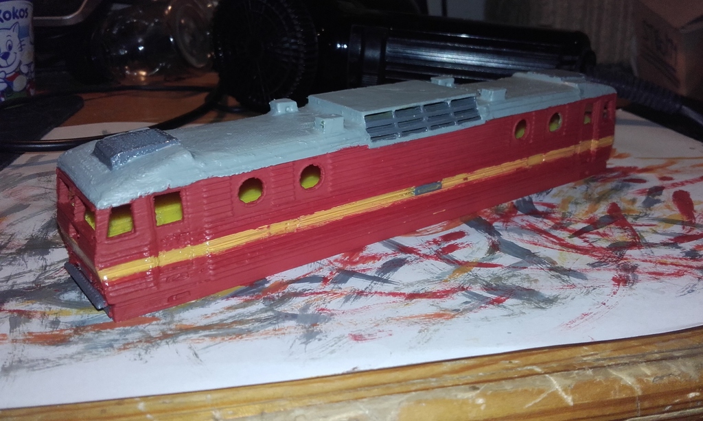 H0 electric locomotive ŠKODA ČD 363 by KRtekTM | Download free STL ...
