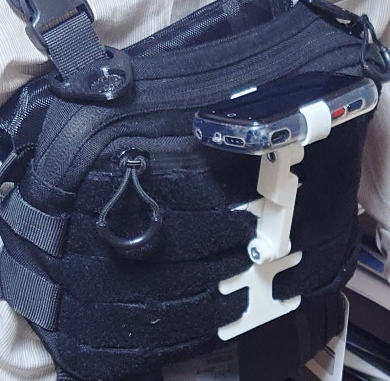 Unihertz JELLY2（with a cover） MOLLE mount base