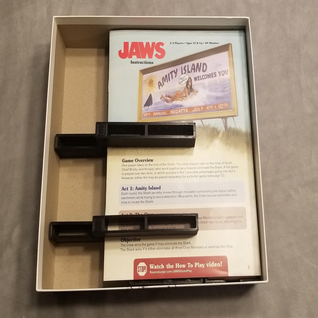 Jaws Board Game Insert