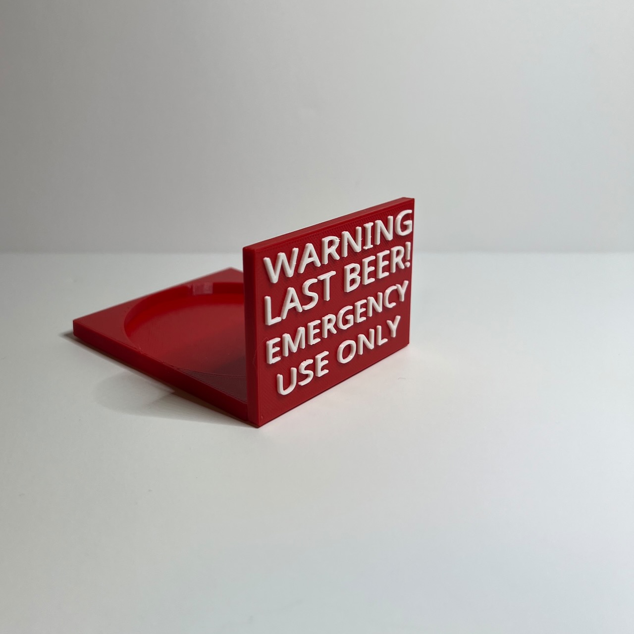 WARNING LAST BEER sign by Jake Download free STL model