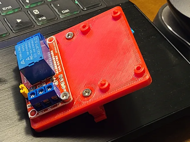 Dual Relay Mounting Plate with DIN Rail mount
