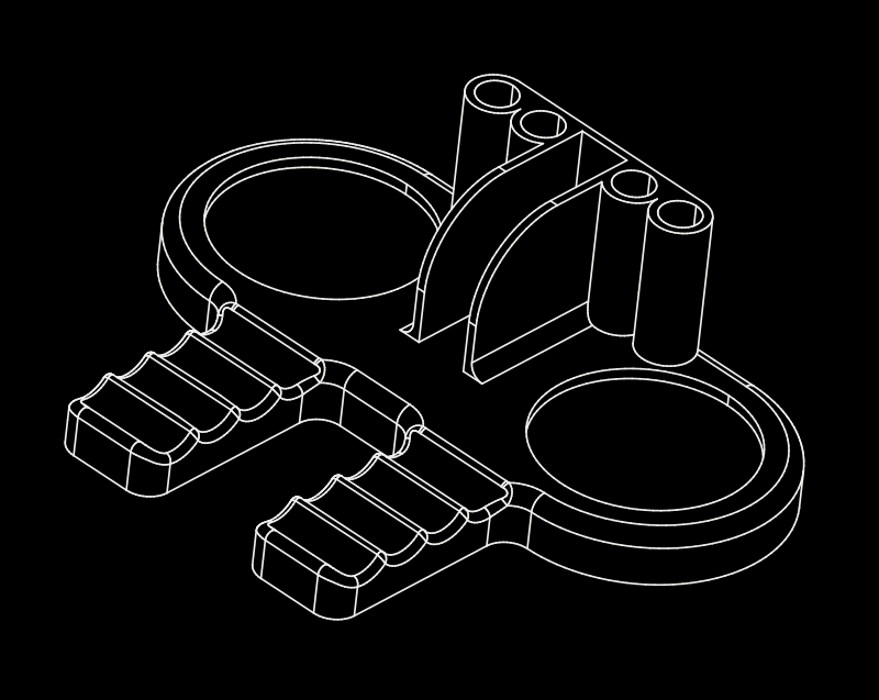 Inkwells and pens stand by Glebz Download free STL model