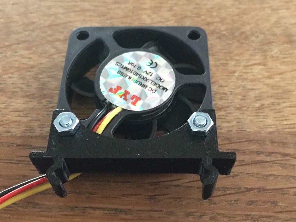 Clipon 40mm fan mount for Kossel Mini 2020