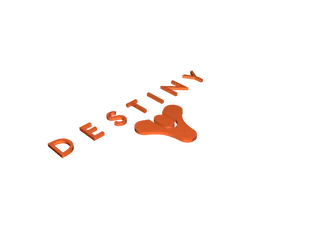 Destiny Logo von ToxicMaxi | Kostenloses STL-Modell herunterladen ..., حجم الصورة 320x240