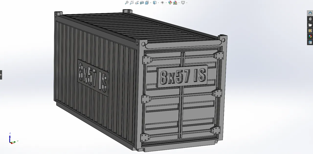 Shipping container 8x57 IS by Fil250 | Download free STL model ...