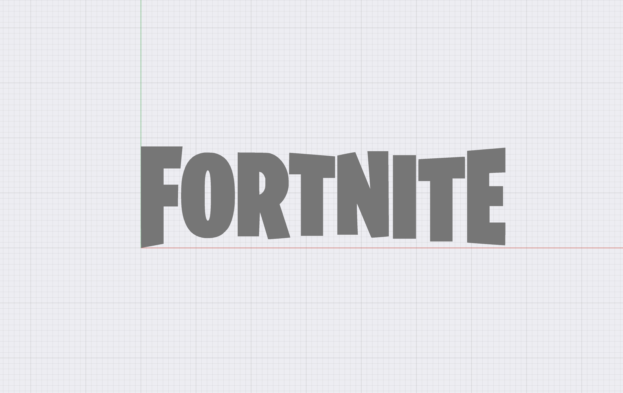 Fortnite Logo by ToxicMaxi Download free STL model