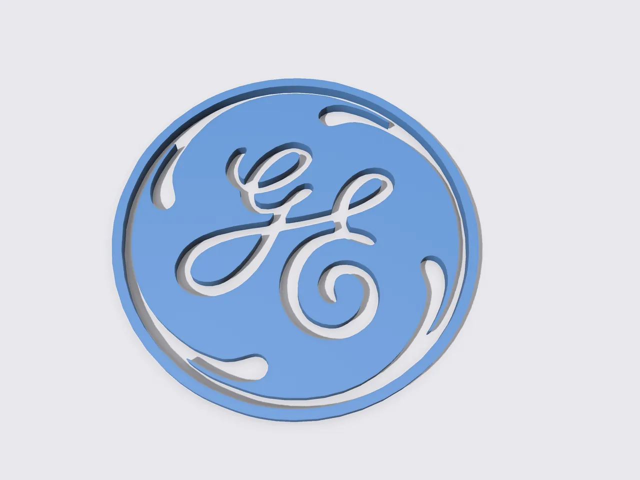 General Electric Logo por ToxicMaxi | Descargar modelo STL gratuito |  