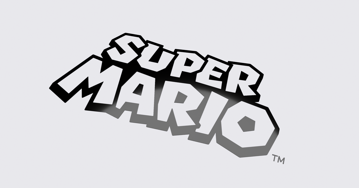 Super Mario Series Logo by ToxicMaxi | Download free STL model ...