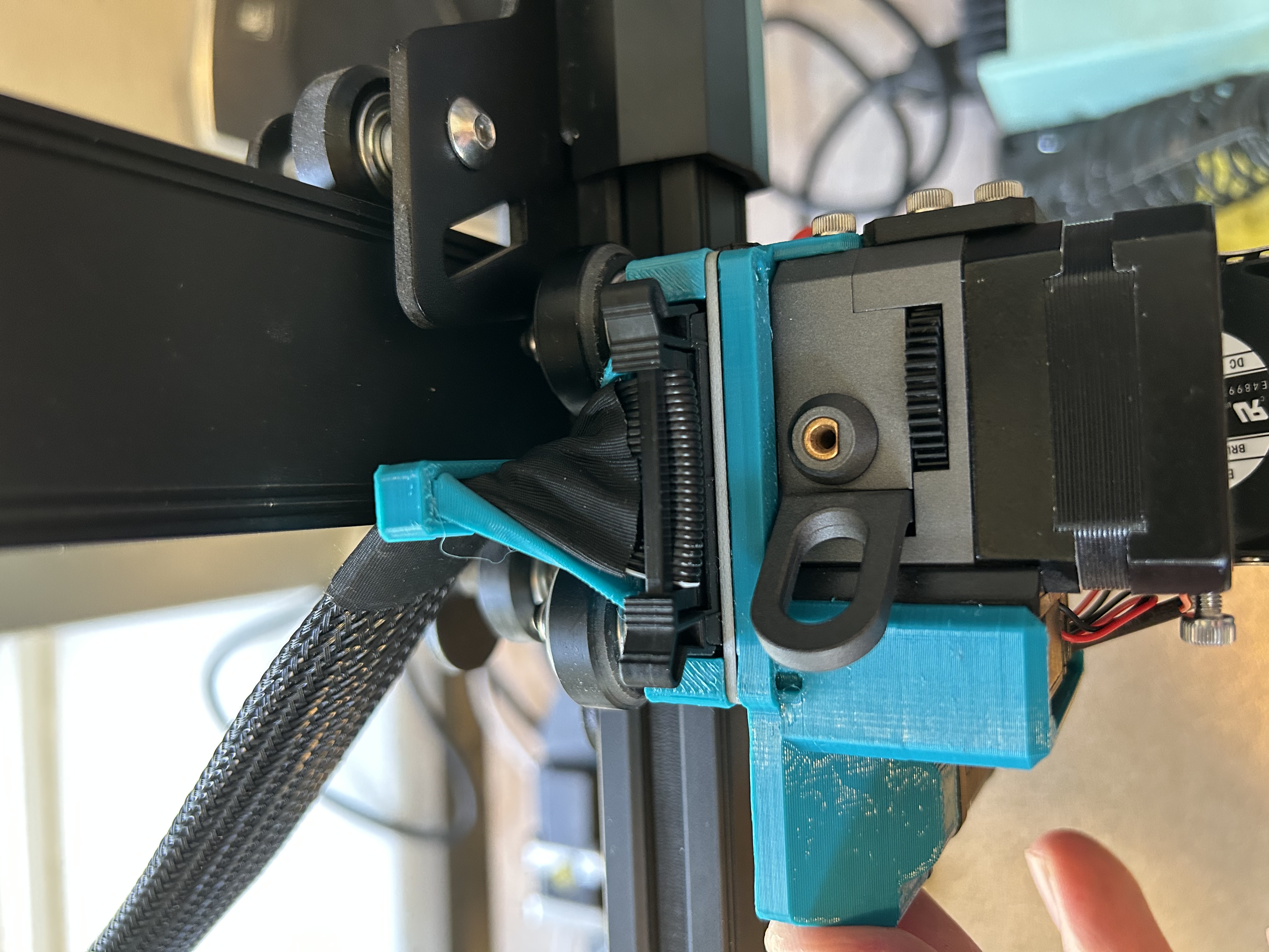 Ender 3 S1 Ribbon Cable Twisted Holder 3D model thumbnail