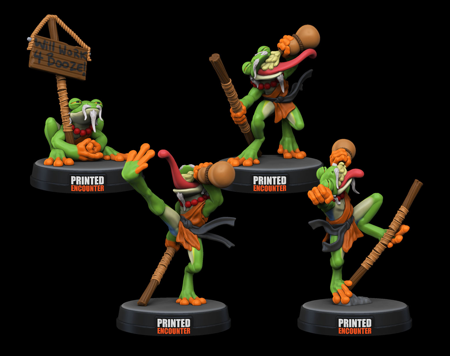 Frogfolk Monks