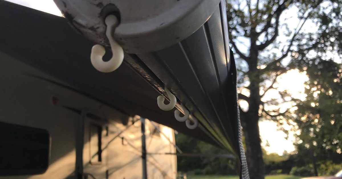 Camper Awning Light Hook by pwp Download free STL model