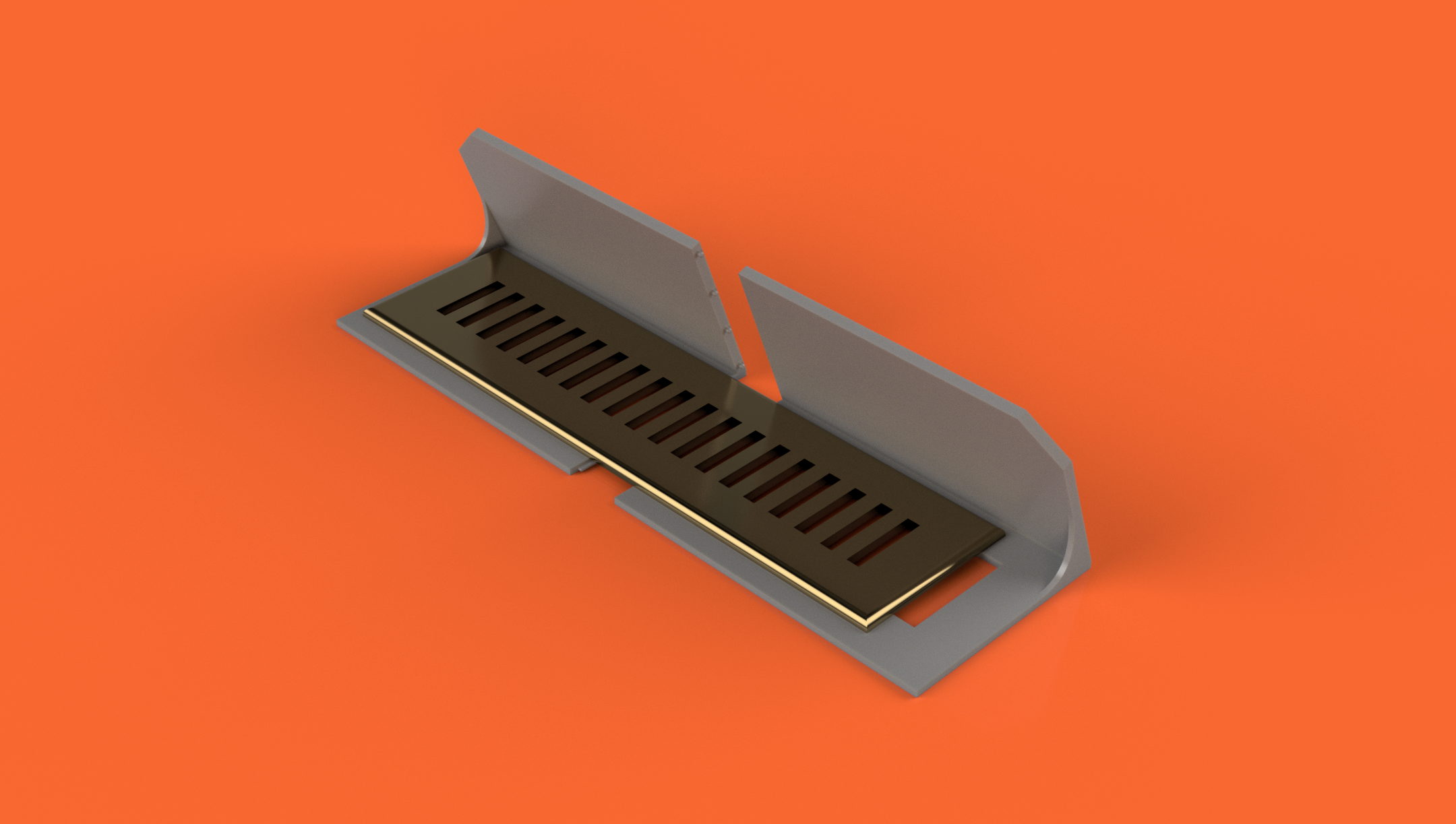 HVAC Floor Register Curtain Holdback