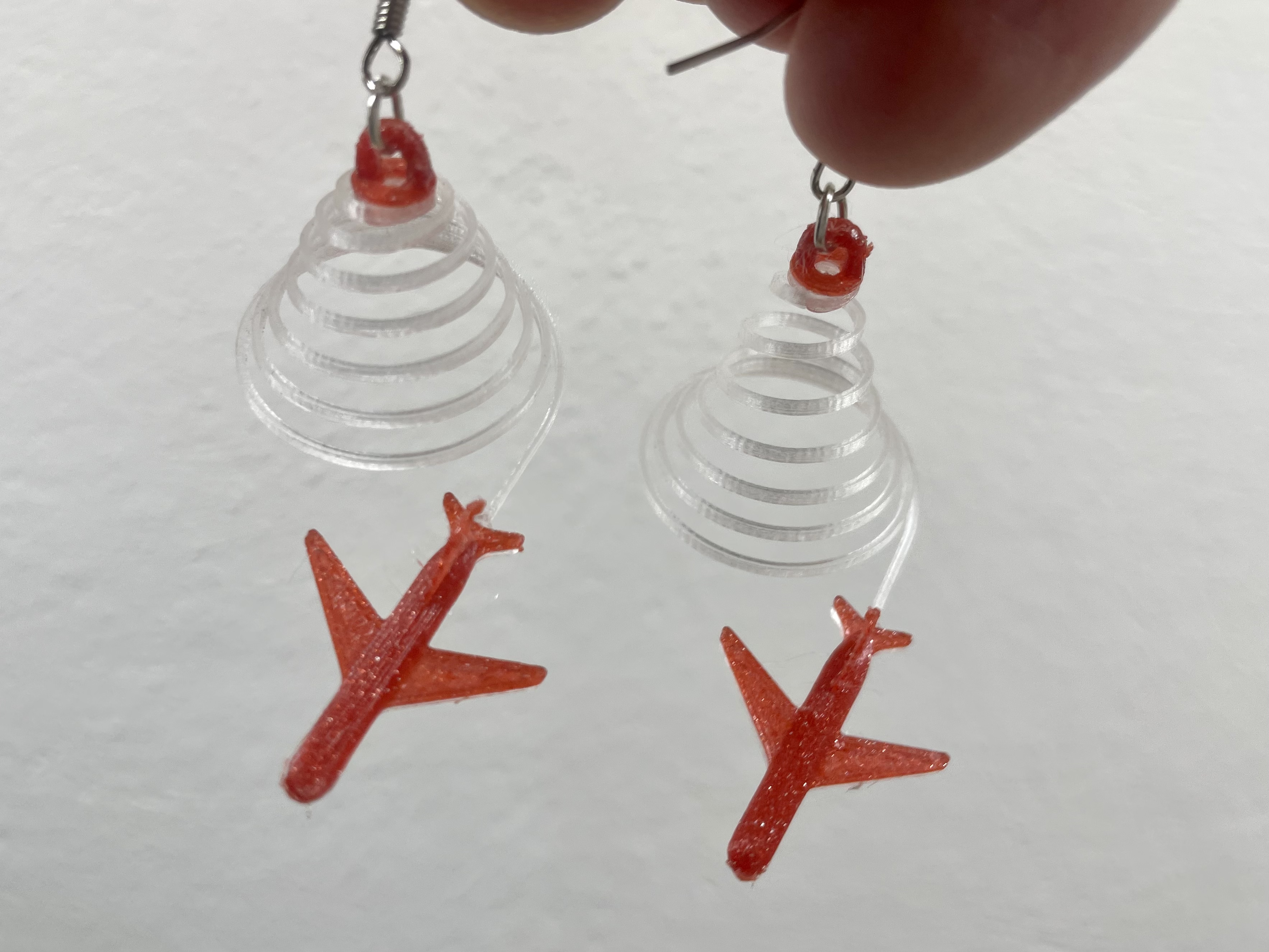 airplane earrings / náušnice letadélka