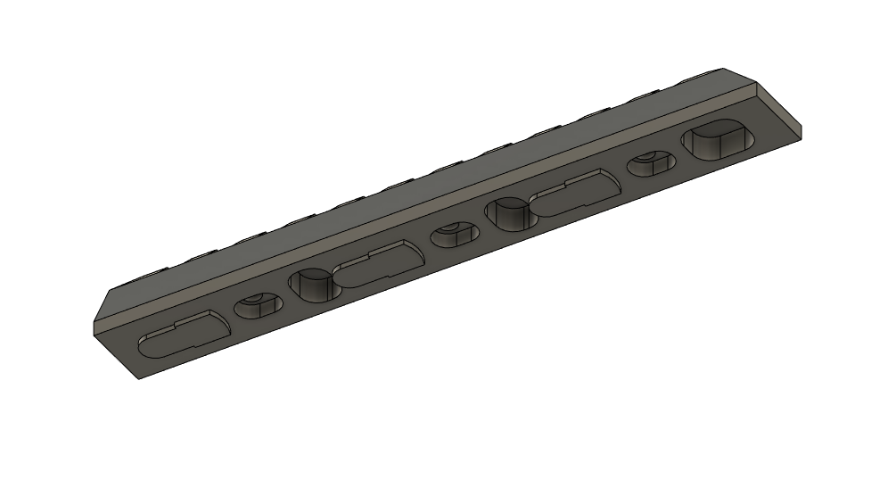 Airsoft keymod rail 115 mm by Koddra | Download free STL model ...