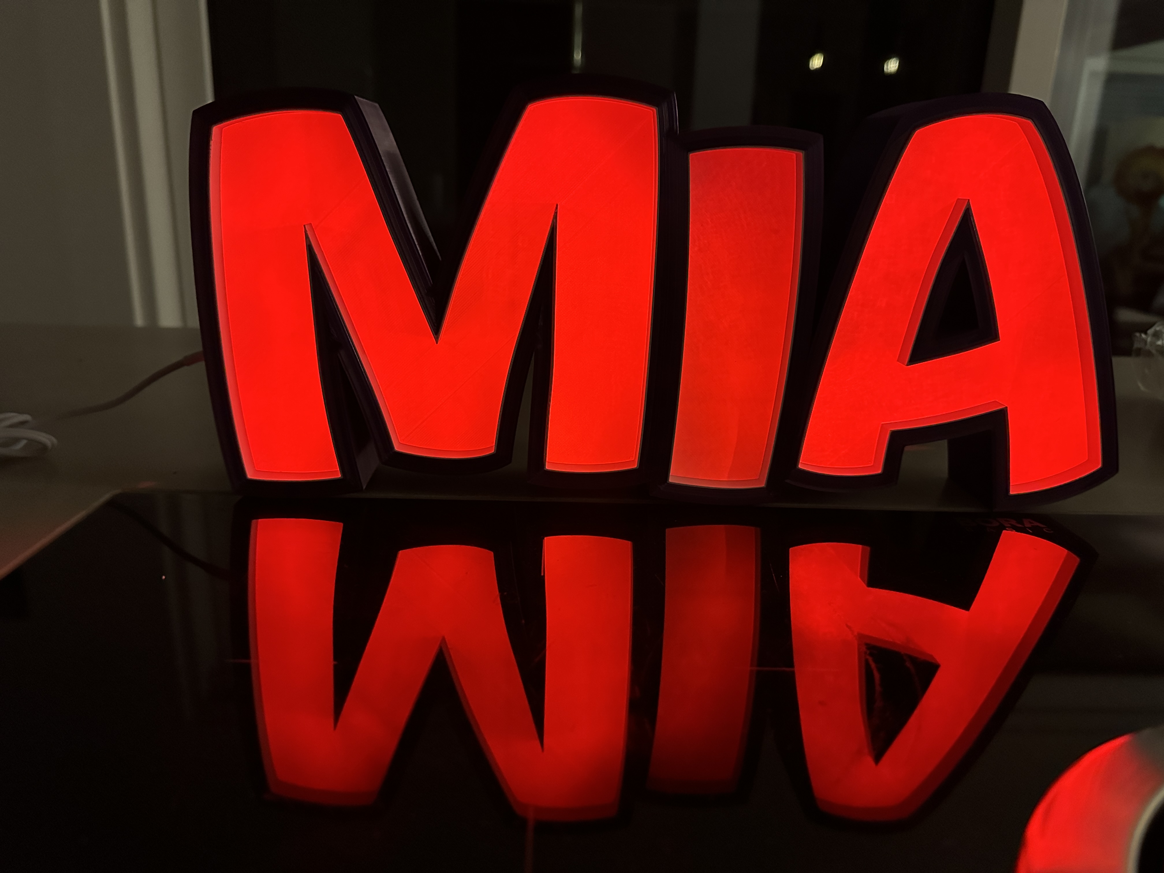 "MIA" LED- Namenslampe