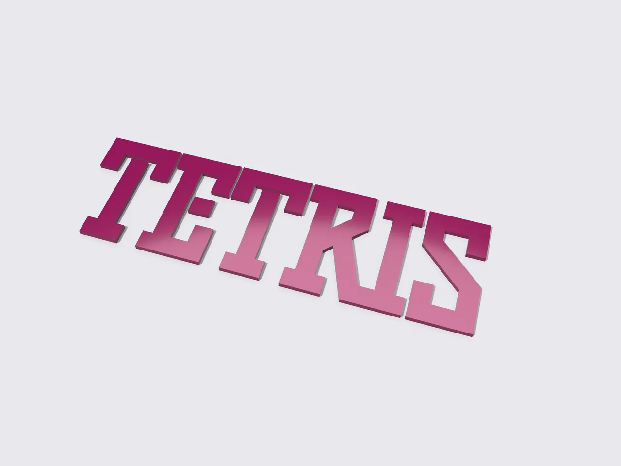 Tetris Logo by ToxicMaxi | Download free STL model 