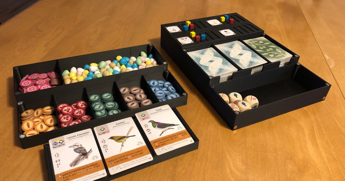 Wingspan Organizer All Expansions in Original Box by