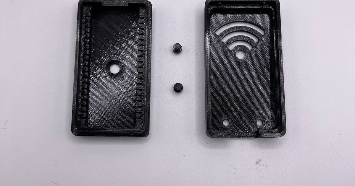 esp32case with countersunk mounting screw hole by dick Download free STL model